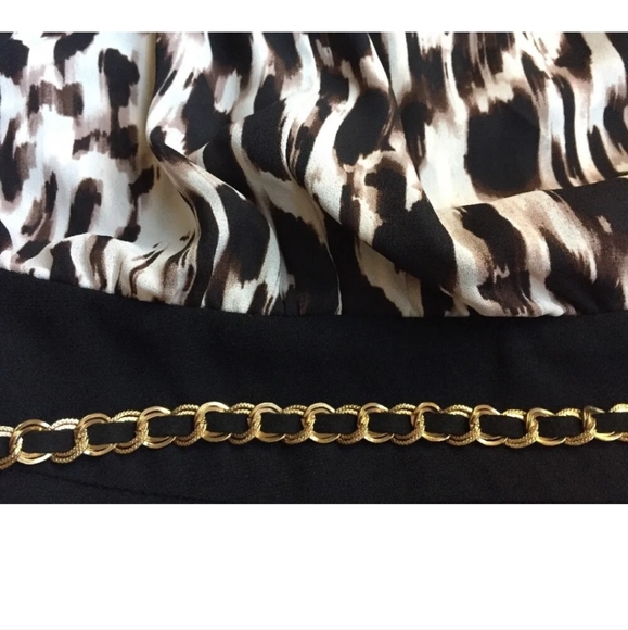 JLO JENNIFER LOPEZ Animal JUMPSUIT Size: 8 (MEDIUM) New  Chain ROMPER - Picture 7 of 11